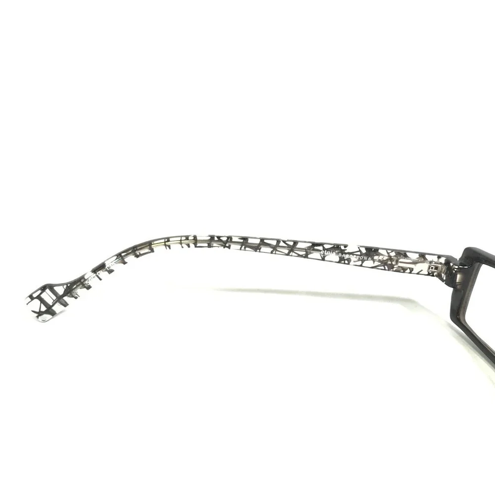 Etnia Barcelona Eyeglasses Frames KABUL col BKS Black Clear Webbed 50-18-135